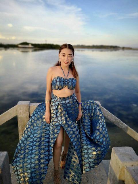 Ethnic terno costume (Category: Evening dresses & gowns) located in Cebu City. Submitted by ootdqueen (Listing ID 209364764, Image 2). Description: Ethnic theme costume Used once during our summer party Custom made for P4,000 Good as new.