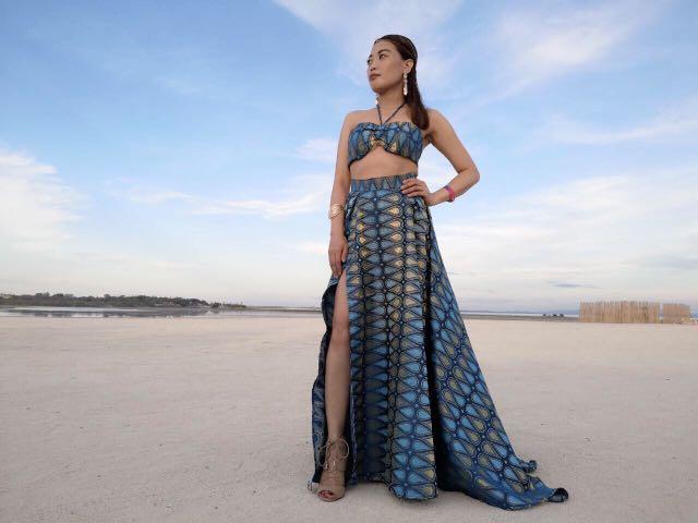 Ethnic terno costume (Category: Evening dresses & gowns) located in Cebu City. Submitted by ootdqueen (Listing ID 209364764, Image 1). Description: Ethnic theme costume Used once during our summer party Custom made for P4,000 Good as new.