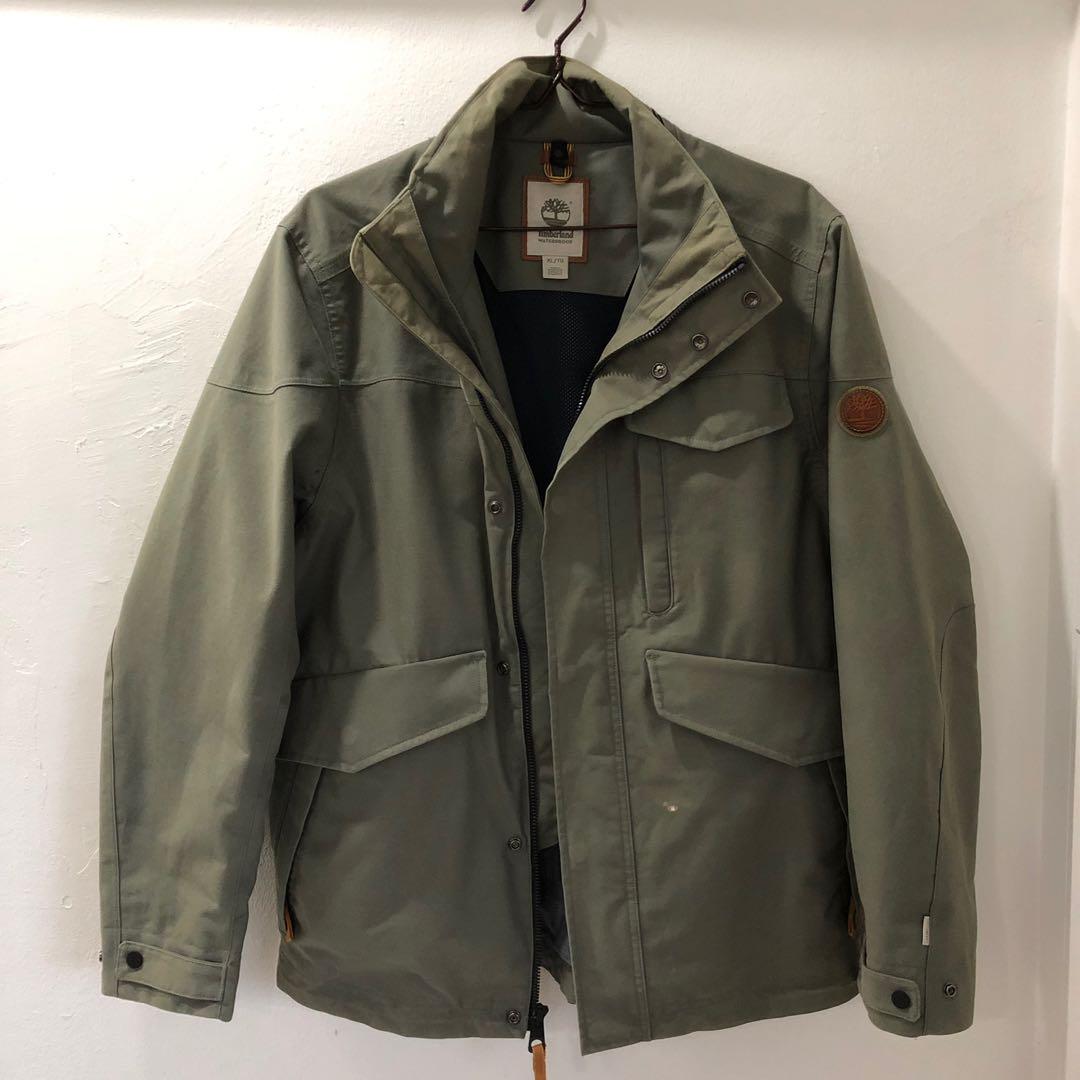 Timberland 三合一防水大衣軍綠xl 他的時尚 外套在旋轉拍賣
