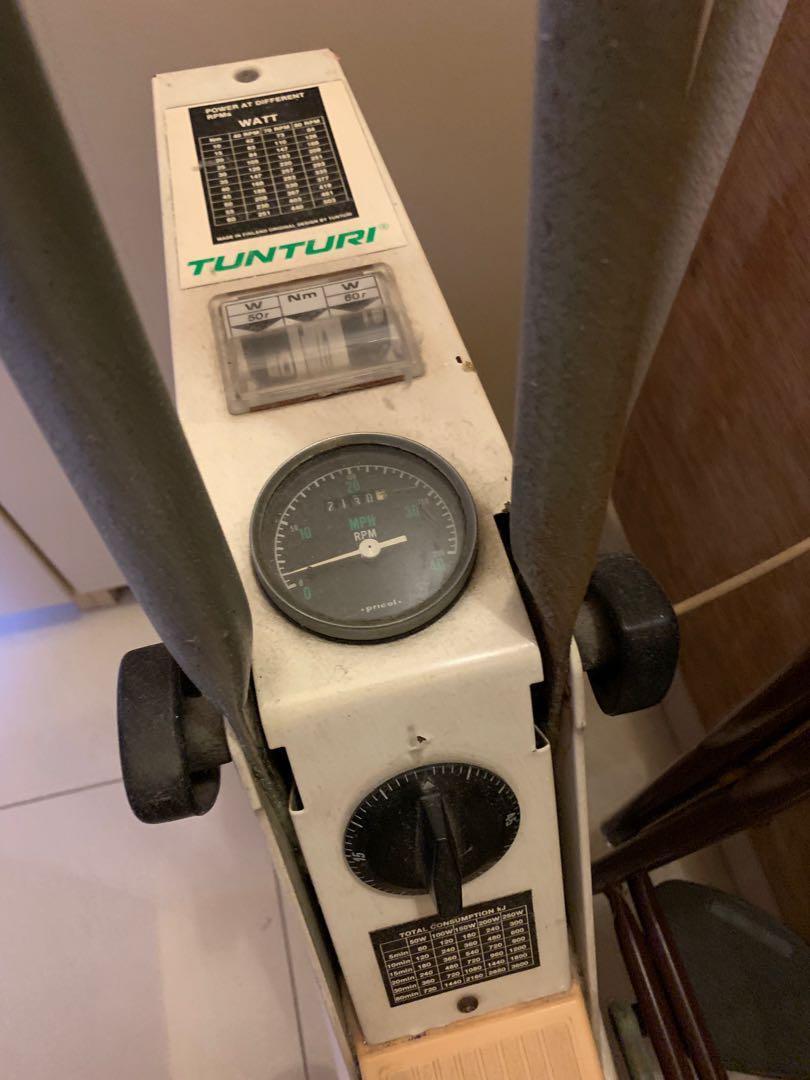 vintage tunturi exercise bike