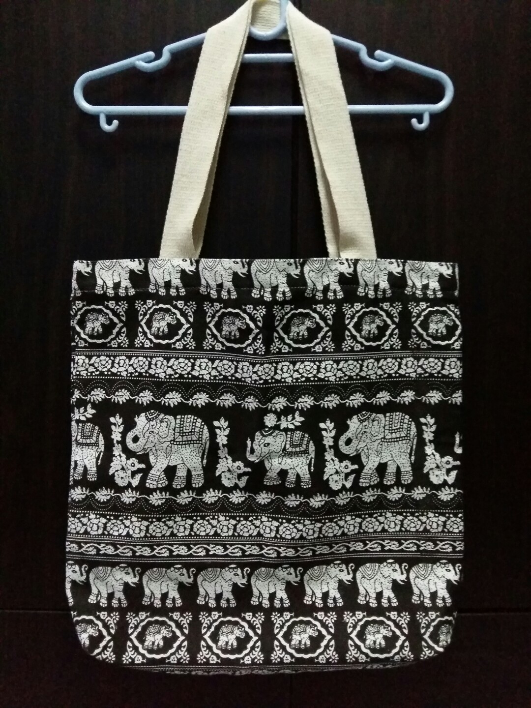 Elephant print tote bag online