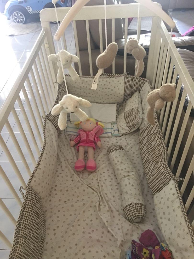 Used Twins Baby Cot, Babies & Kids, Baby Nursery & Kids Furniture, Cots