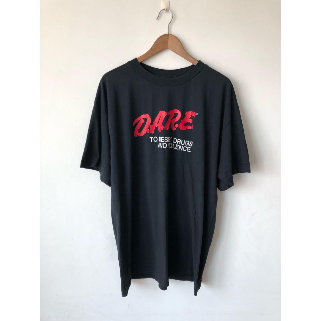Vintage Dare Drugs Size XL Tee T-Shirt 