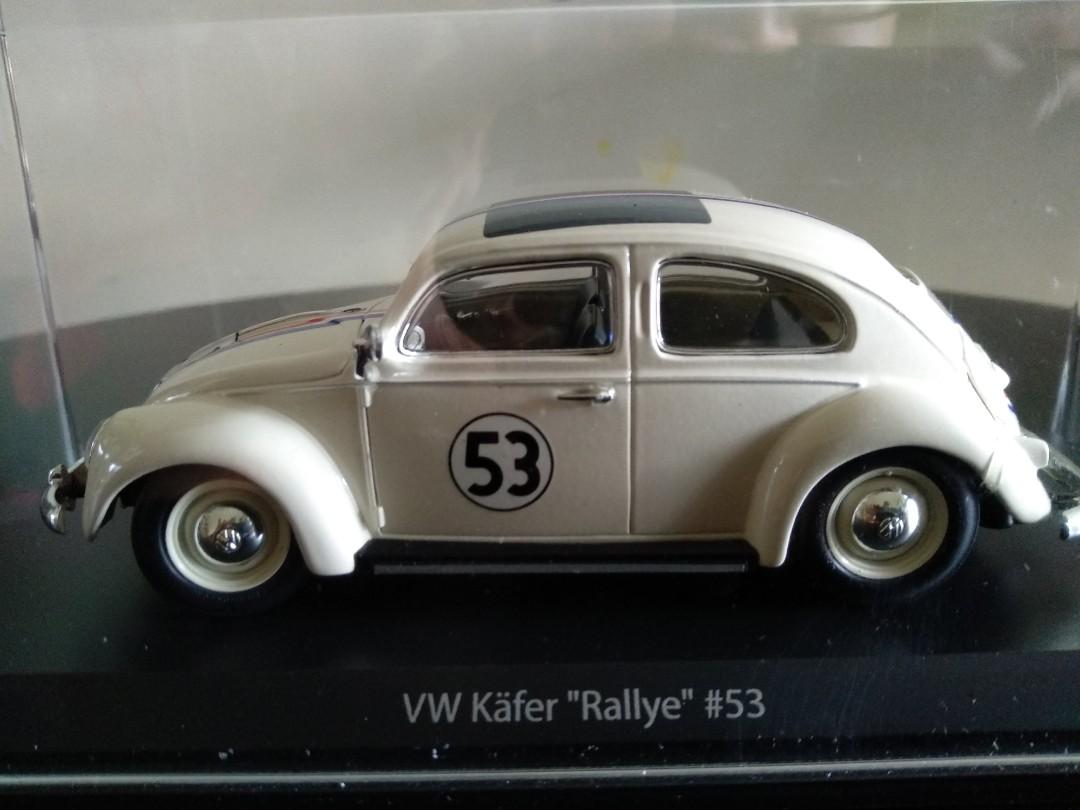 Model Car VW Volkswagen Beetle Rallye # 53 Herbie metal DieCast 1/64 Schuco 