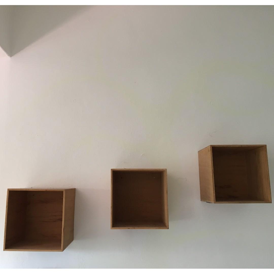 Wall Decor Wooden Cubes Furniture Home Decor Others On Carousell