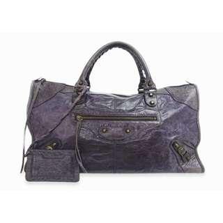 Balenciaga work bag in purple [100% authentic]