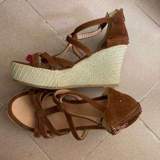 Bohemian platform heels
