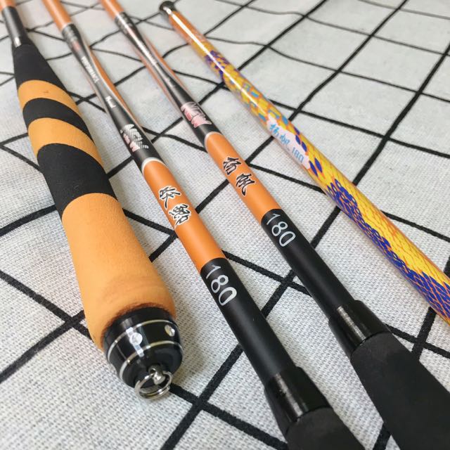黄色1 8 2 4米超硬调钓虾竿 Joran Pancing Udang Taiwanese Prawning Rod 1 8 2 4m Sports Other On Carousell