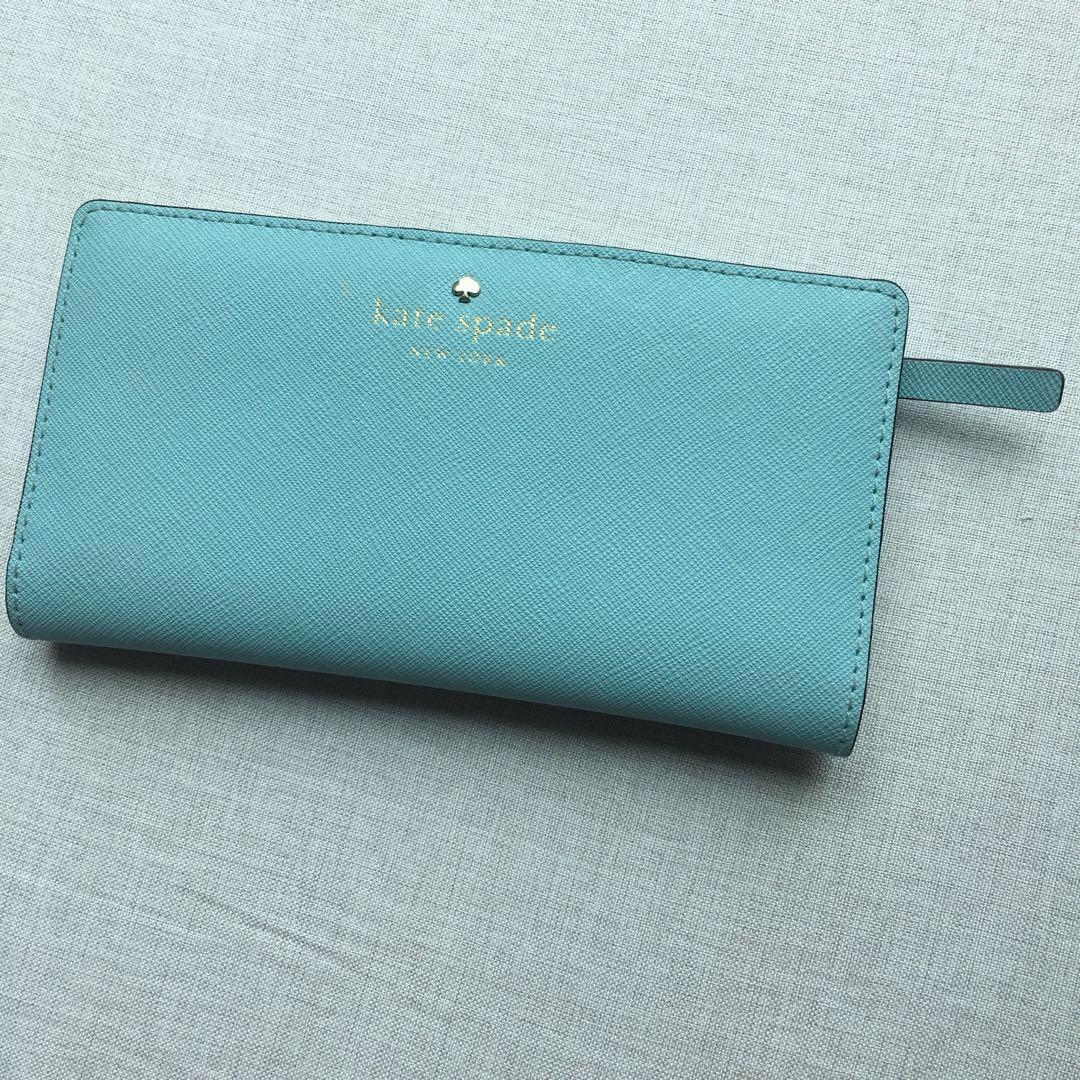 Kate spade light blue wallet clearance