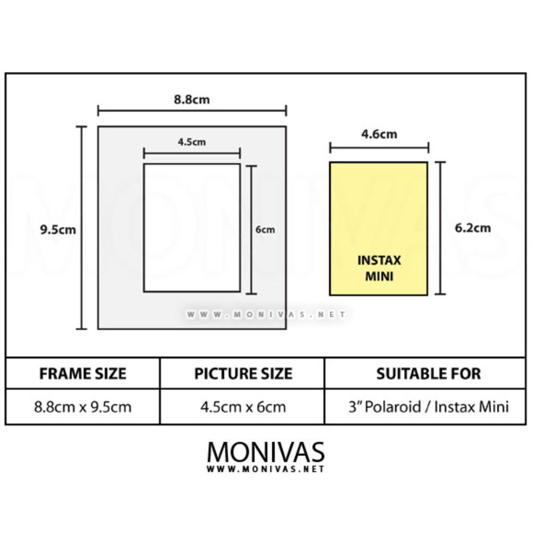 Photo Frame Instax Mini Photo Size In Cm Polaroid Photo Frame