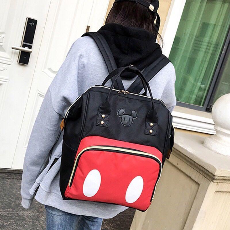 Popular Mickey Mouse Canvas Backpack Instock Women s