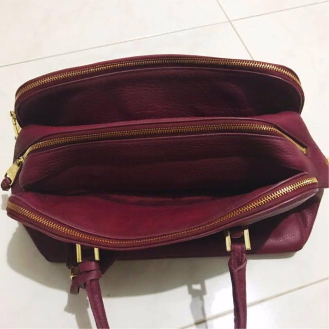 AUTHENTIC Tory Burch Thea Triple zip Compartment Satchel