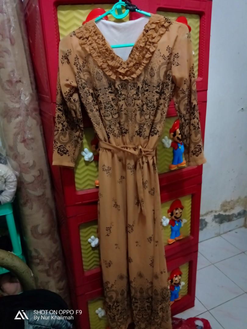 Baju Gamis Furing Fesyen Wanita Pakaian Wanita Gaun Rok Di Carousell