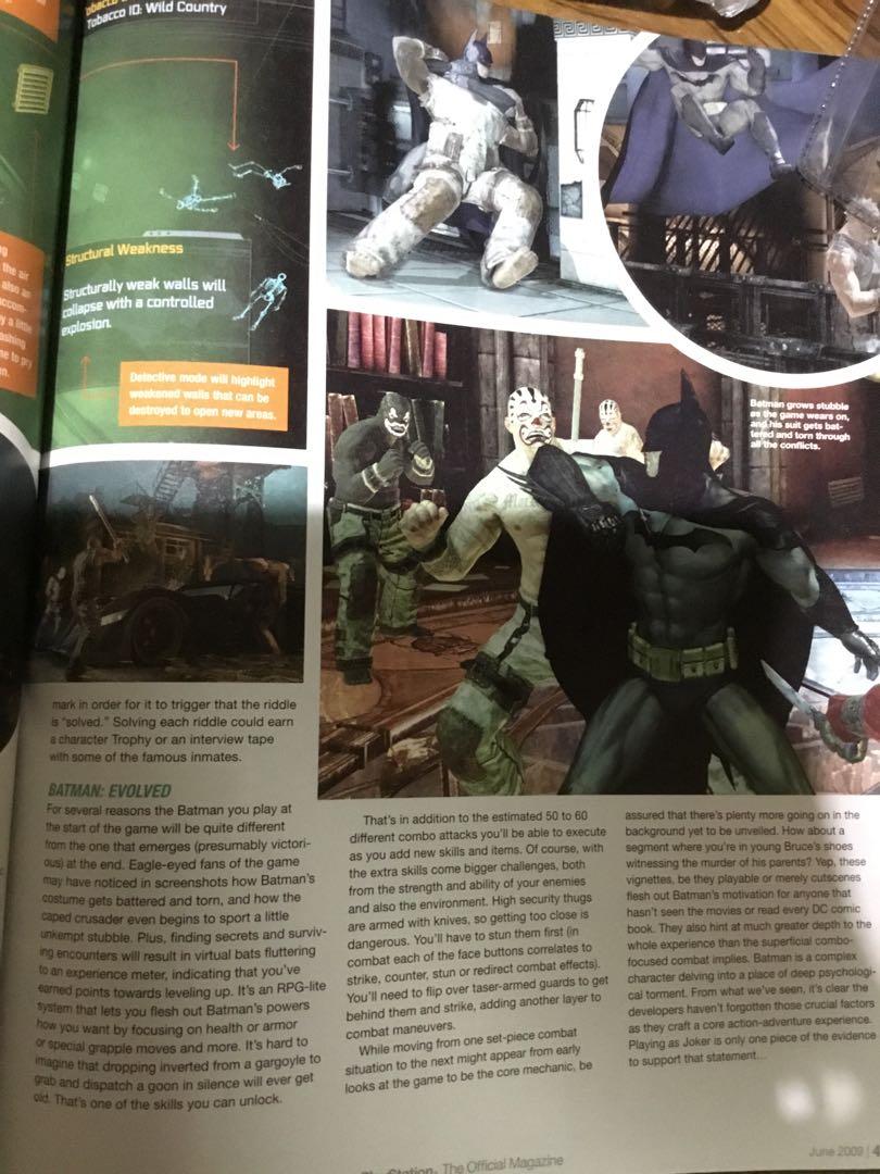 Batman Arkham Asylum Playstation Magazine, Hobbies & Toys, Books &  Magazines, Magazines on Carousell