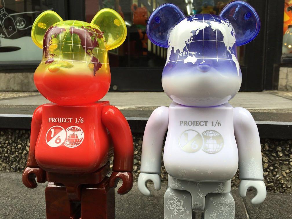 Bearbrick Be@rbrick 400% Project 1/6 Earth Snow White & Volcano 