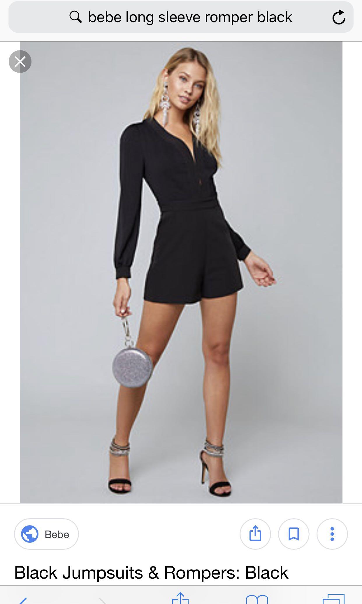 Bebe Romper Jumpsuit Women S Fashion Clothes Rompers Jumpsuits On Carousell