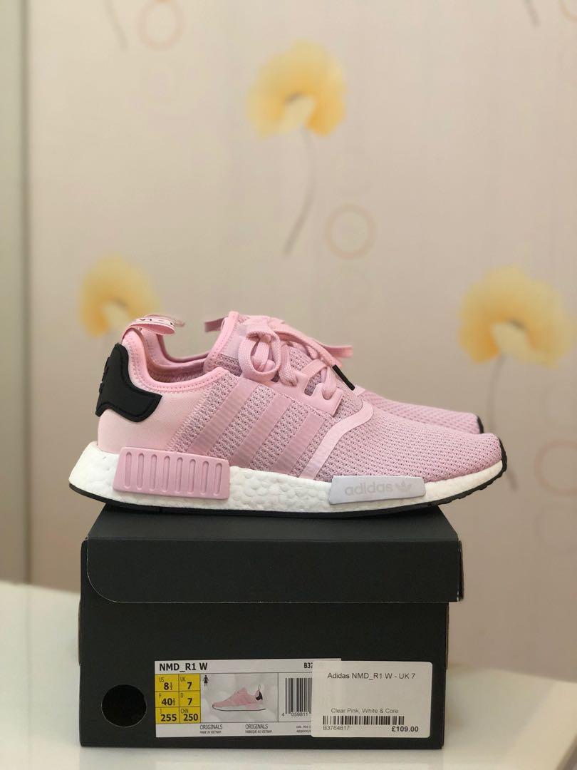 adidas originals nmd r1 clear pink