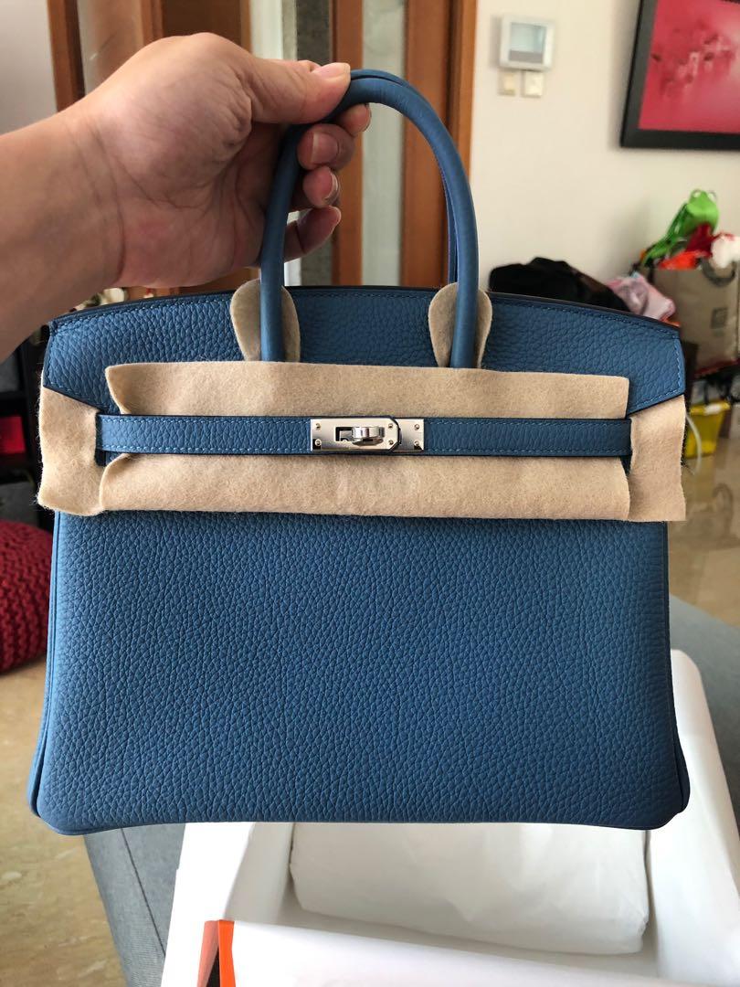 Hermes Birkin 25 Etoupe Togo PHW, Luxury, Bags & Wallets on Carousell