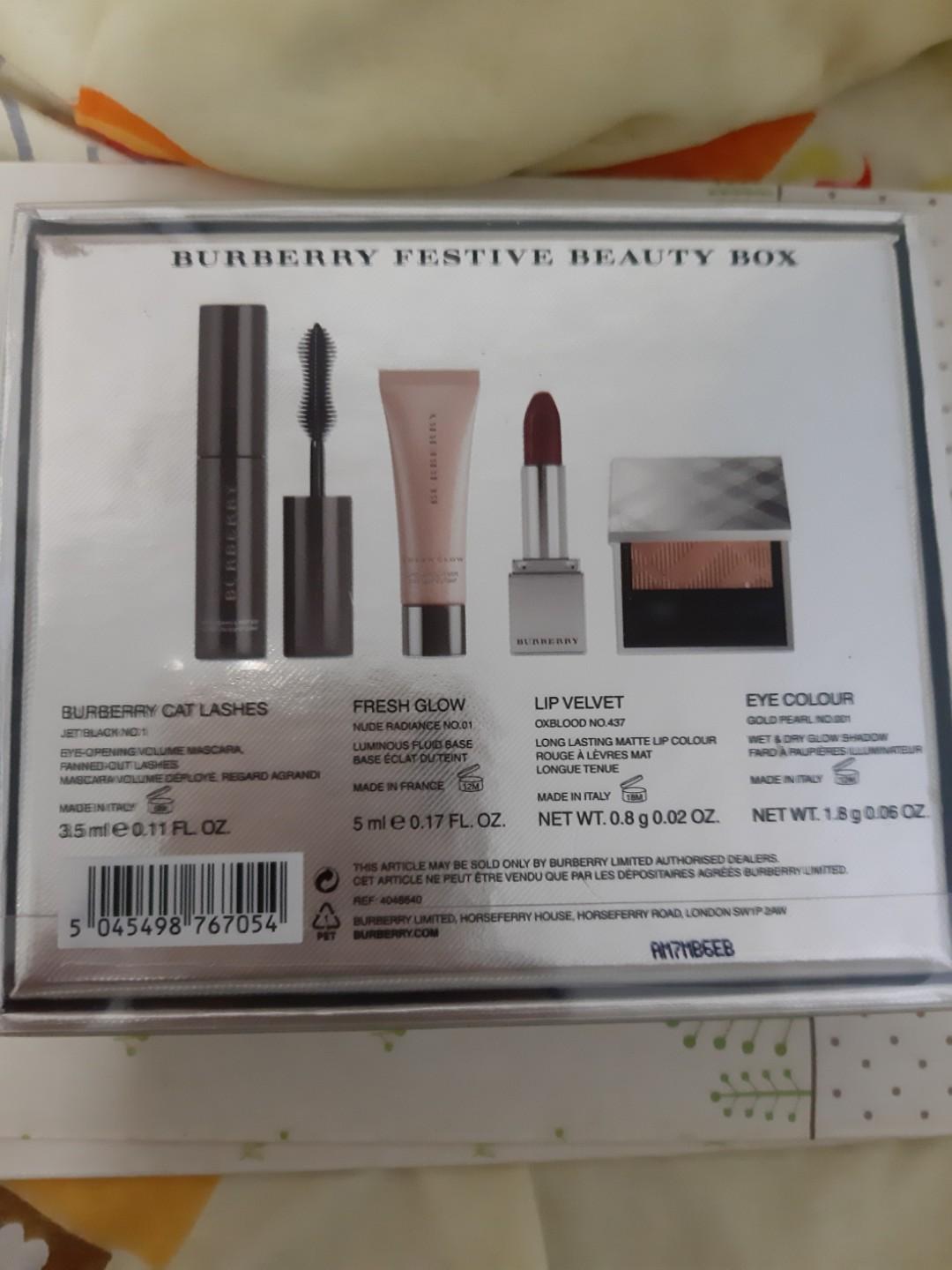Burberry Festive Beauty Box 2017 Beauty Personal Care Face Makeup On Carousell