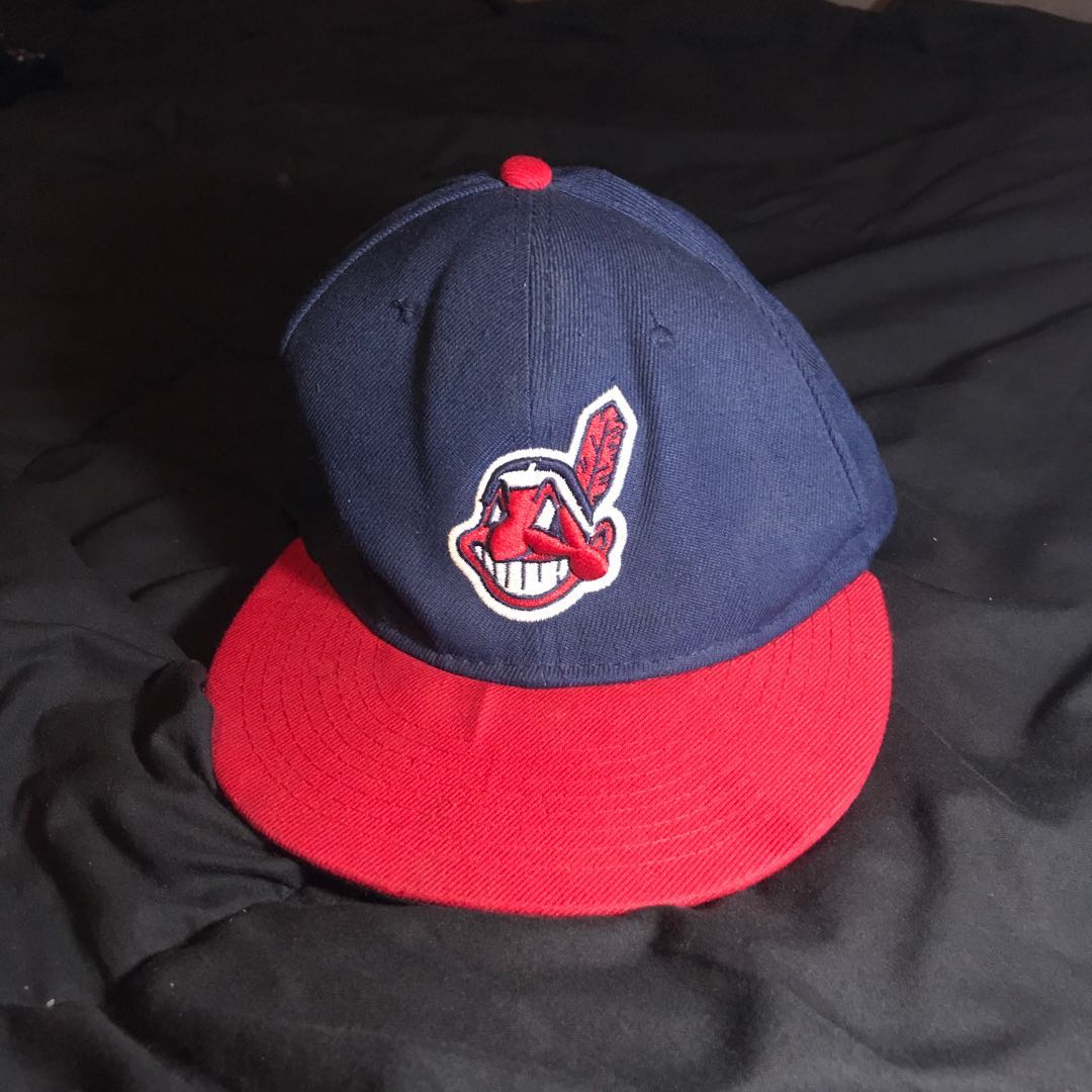 Cap Topi New Era Mlb Cleveland Fesyen Pria Aksesoris Topi Di Carousell