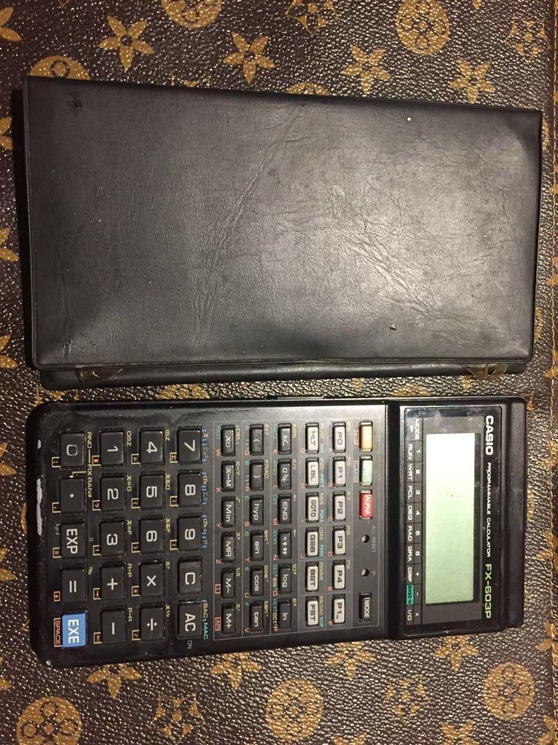 CASIO FX 603P Programmable Calculator