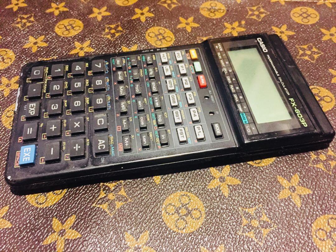 Omsorg angivet lån CASIO FX-603P Programmable Calculator, Computers & Tech, Printers, Scanners  & Copiers on Carousell