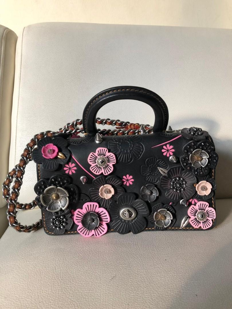 Coach dinky with tea rose top