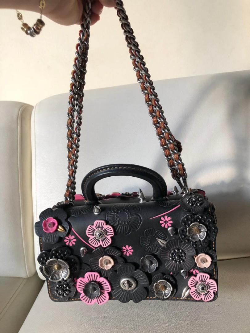 Coach Dinky wild tea rose bag Luxury Bags Wallets on Carousell