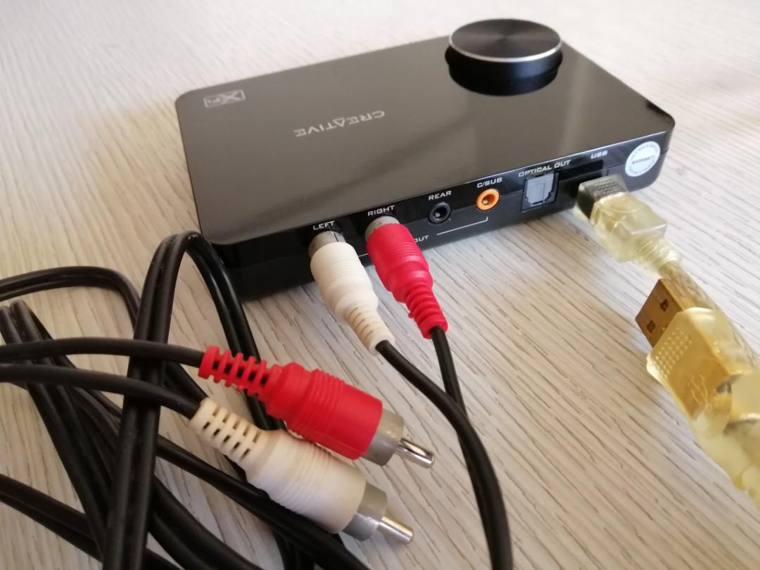 Creative sound blaster x fi surround 5 1 external soundcard audio