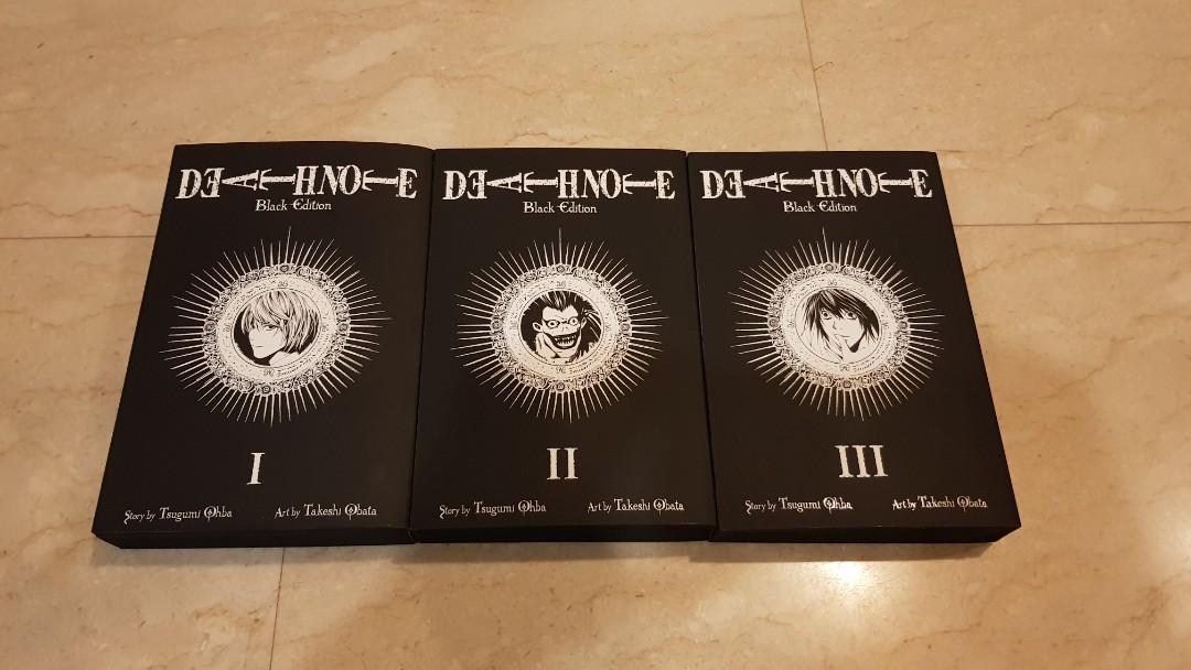 Death Note Black Edition Complete Manga Comic Set Books