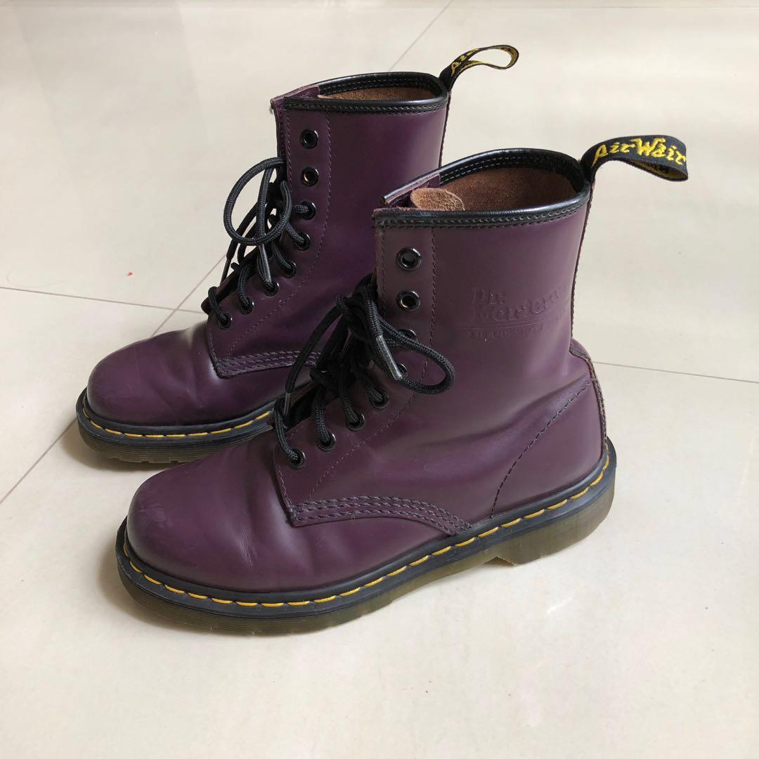 doc martens purple laces