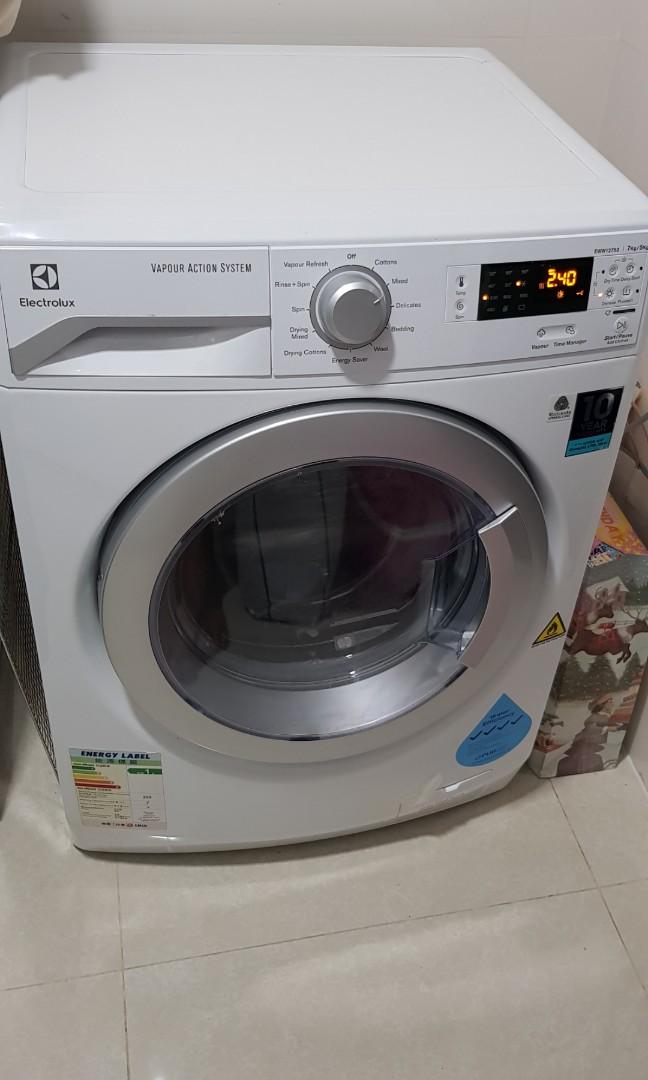 Electrolux Washer And Dryer Hot Water Eww12753 7kg Home Appliances Cleaning Laundry On Carousell