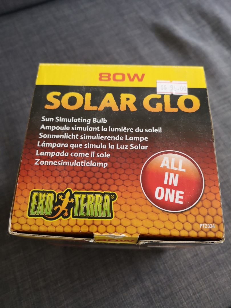Exo Terra Solar Glo Sun Stimulating Bulb, Pet Supplies, Homes & Other Pet  Accessories on Carousell