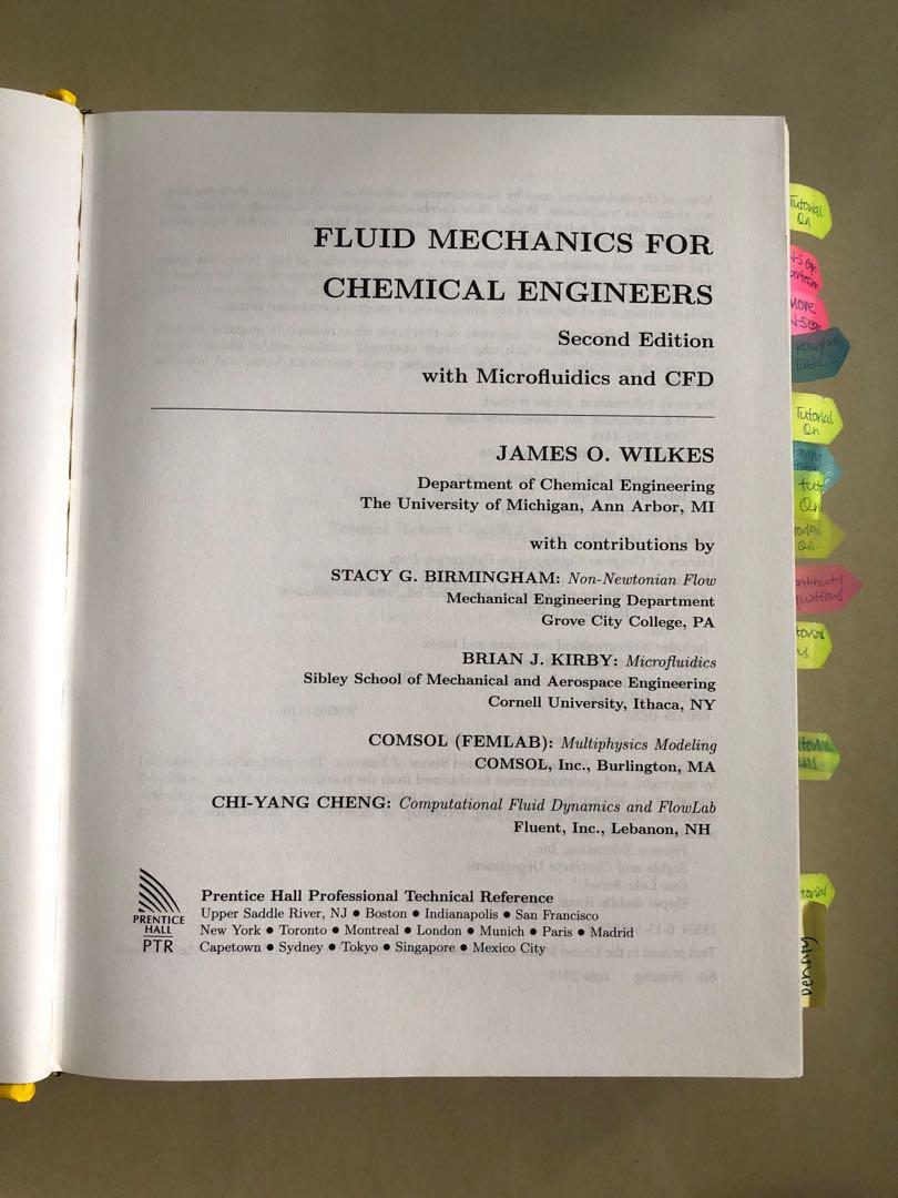 Fluid Mechanics For Chemical Engineers, Computers & Tech, Office ...