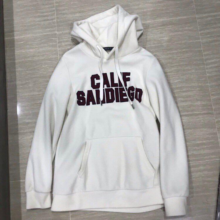 Thick cream hoodie clearance