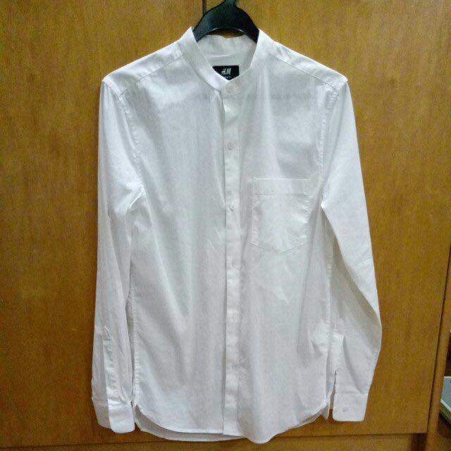 mandarin collar shirt h&m