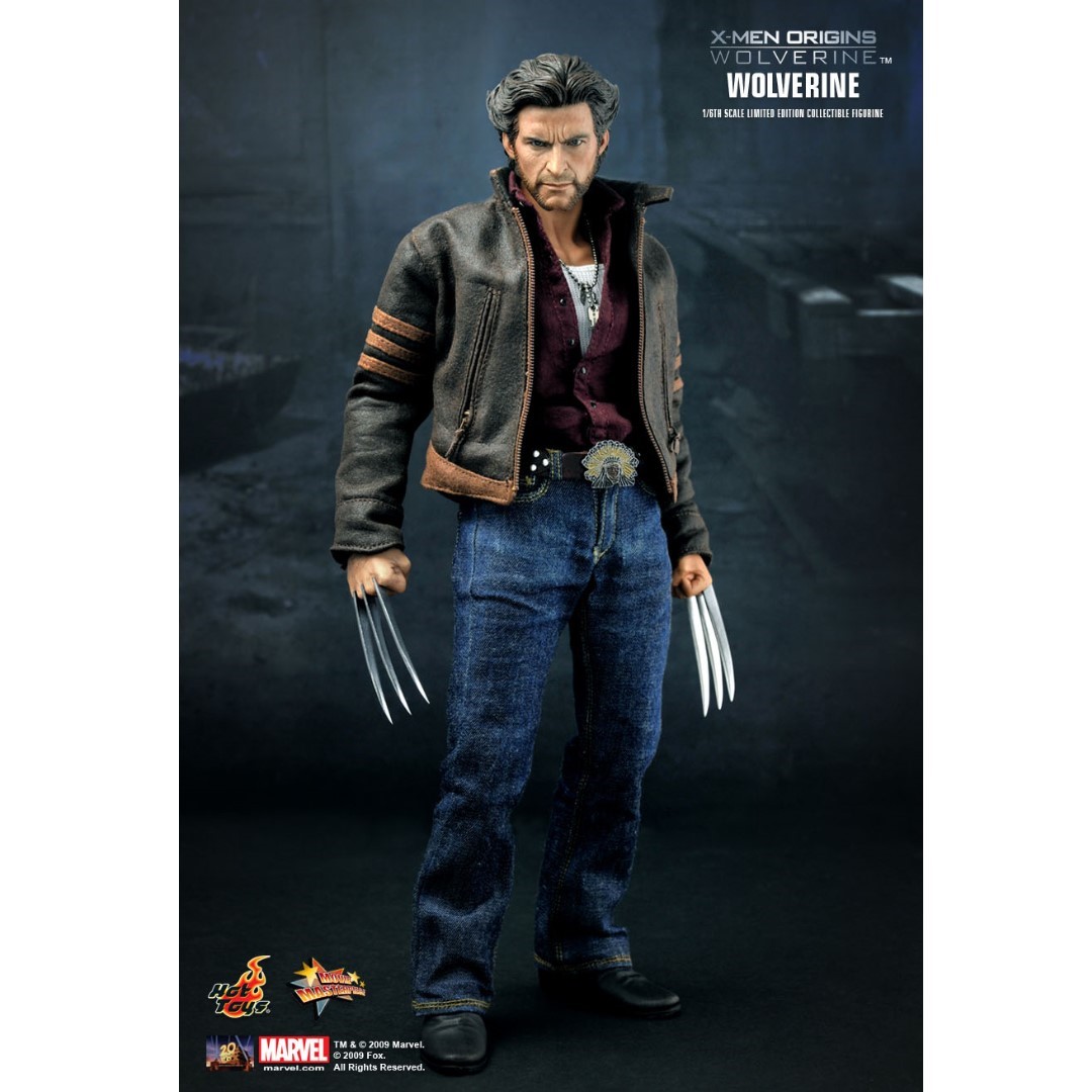 1/6 Wolverine Hugh Jackman Leather Jacket Jeans Set For Hot Toys Collection N