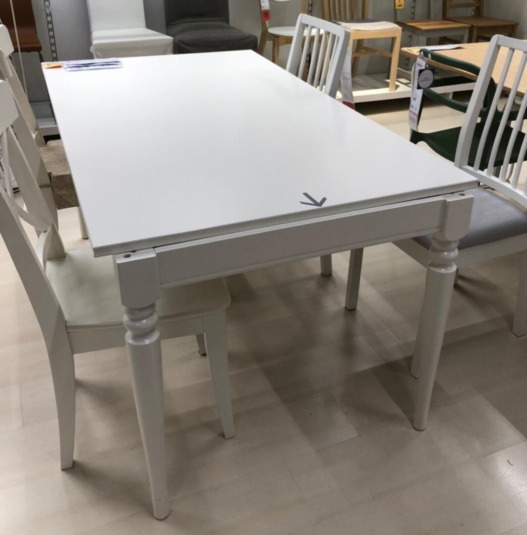 IKEA Extenable dining table, Furniture & Home Living, Furniture, Tables ...