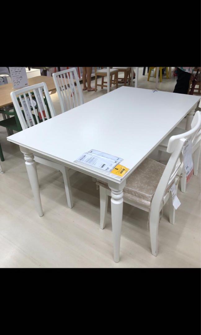 IKEA Extenable dining table, Furniture & Home Living, Furniture, Tables ...