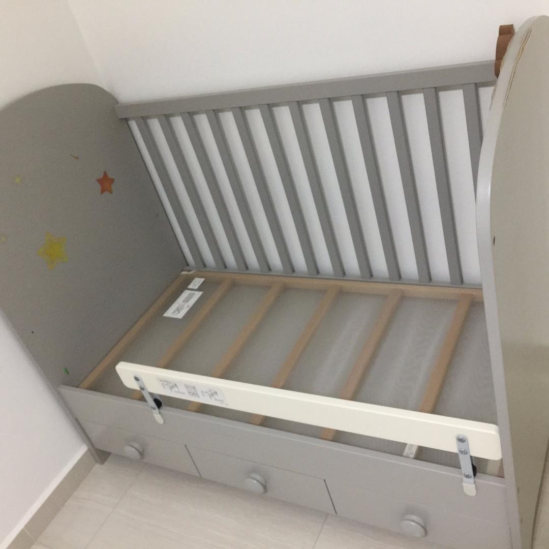Ikea Gonatt Baby Cot With Drawers Babies Kids Cots Cribs On Carousell