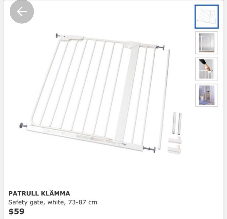Ikea safety gate, Babies & Kids, Baby Nursery & Kids Furniture, Bed