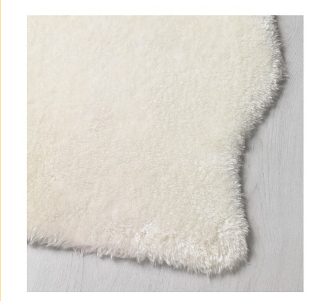 Ikea White Fluffy Rug Toftlund Furniture Home Decor Others On Carousell