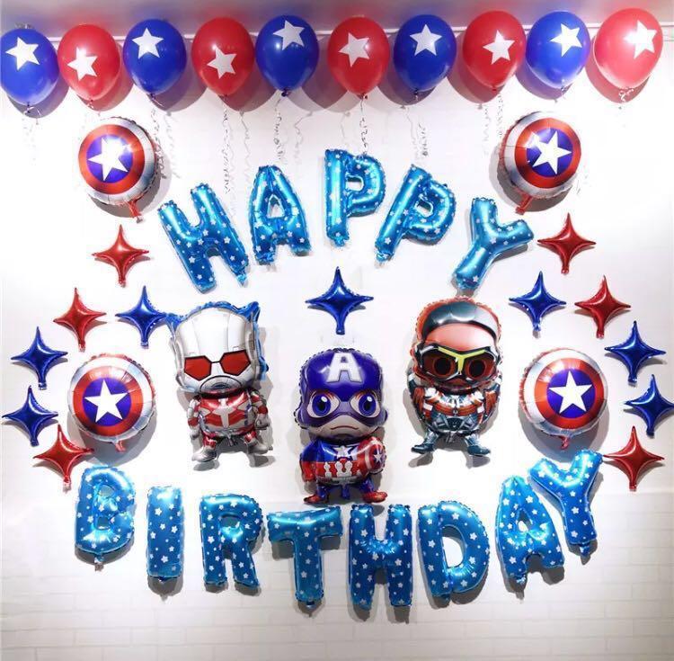 In Stock Happy Birthday Party Decoration Set Avengers Set E
