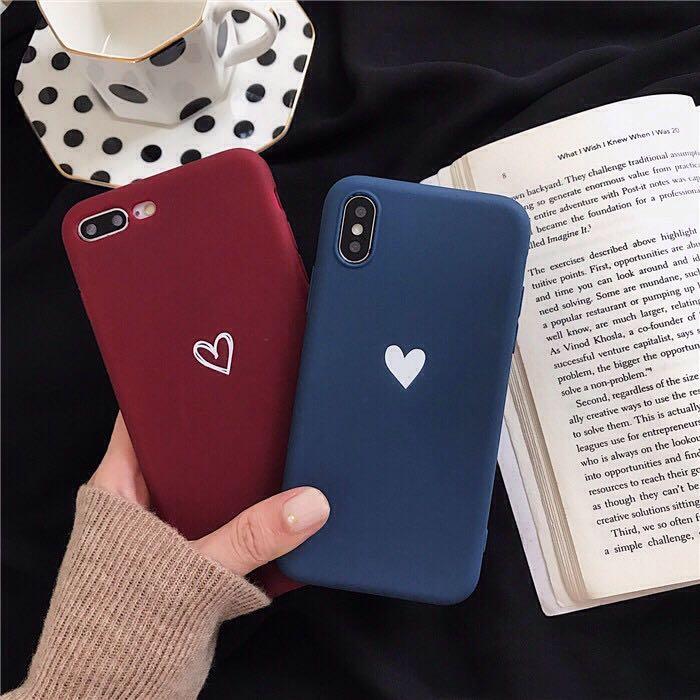 Iphone Soft Simple Love Design Case Mobile Phones Tablets Mobile Tablet Accessories Cases Sleeves On Carousell