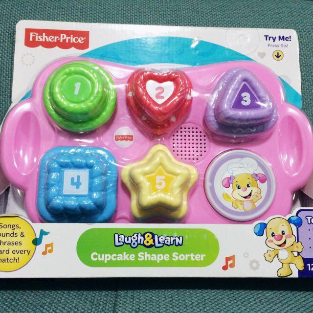JAN55 Fisher Price Laugh & Learn Cupcake Shape Sorter, Babies & Kids