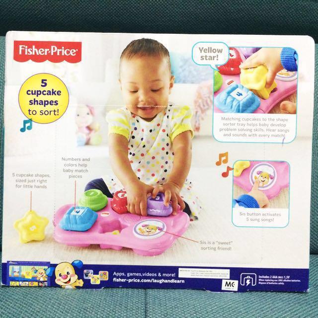 JAN55 Fisher Price Laugh & Learn Cupcake Shape Sorter, Babies & Kids