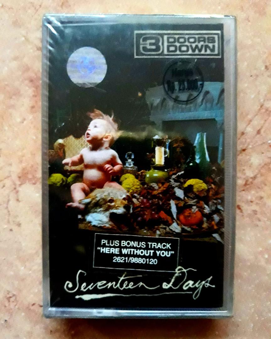 Kaset Pita 3 Doors Down Seventeen Days Baru New Sealed Music
