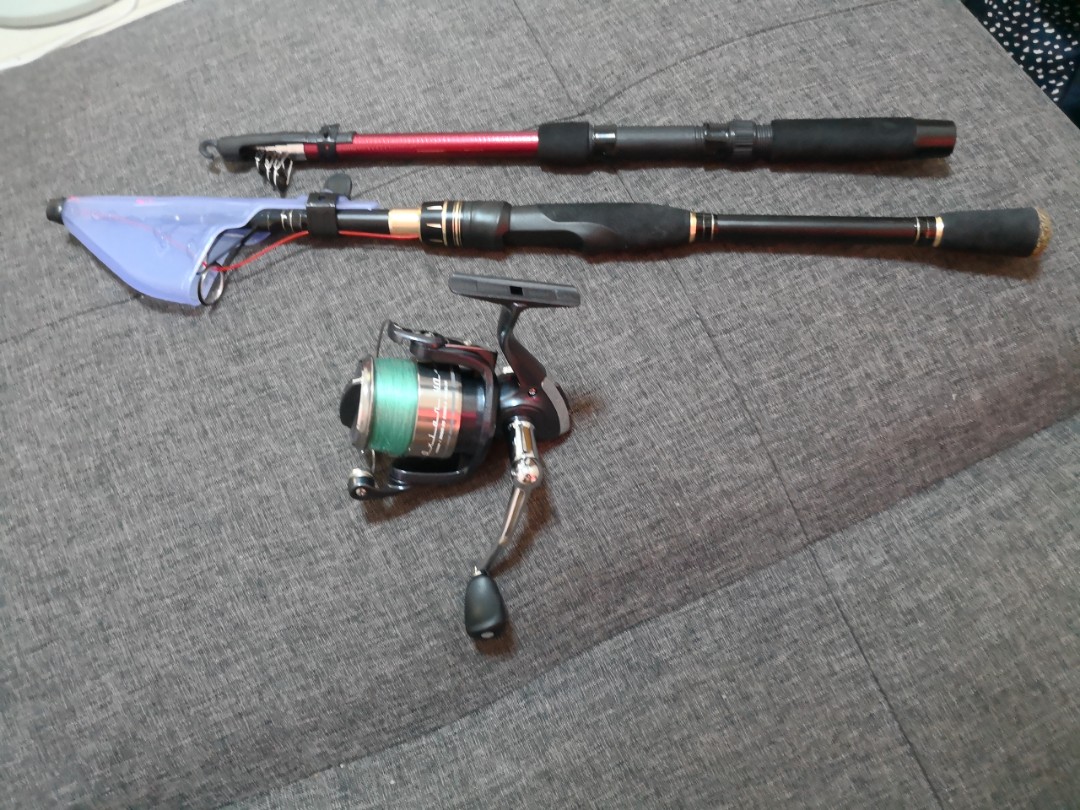 Kastking Blackhawk II 7ft Telescopic Rod with reel, Sports Equipment,  Fishing on Carousell