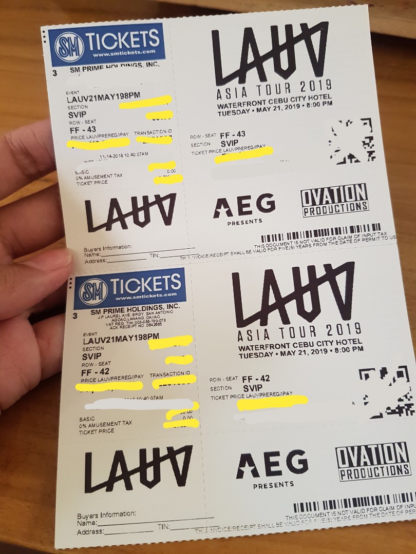 LAUV Asia tour Cebu, Tickets & Vouchers, Event Tickets on Carousell