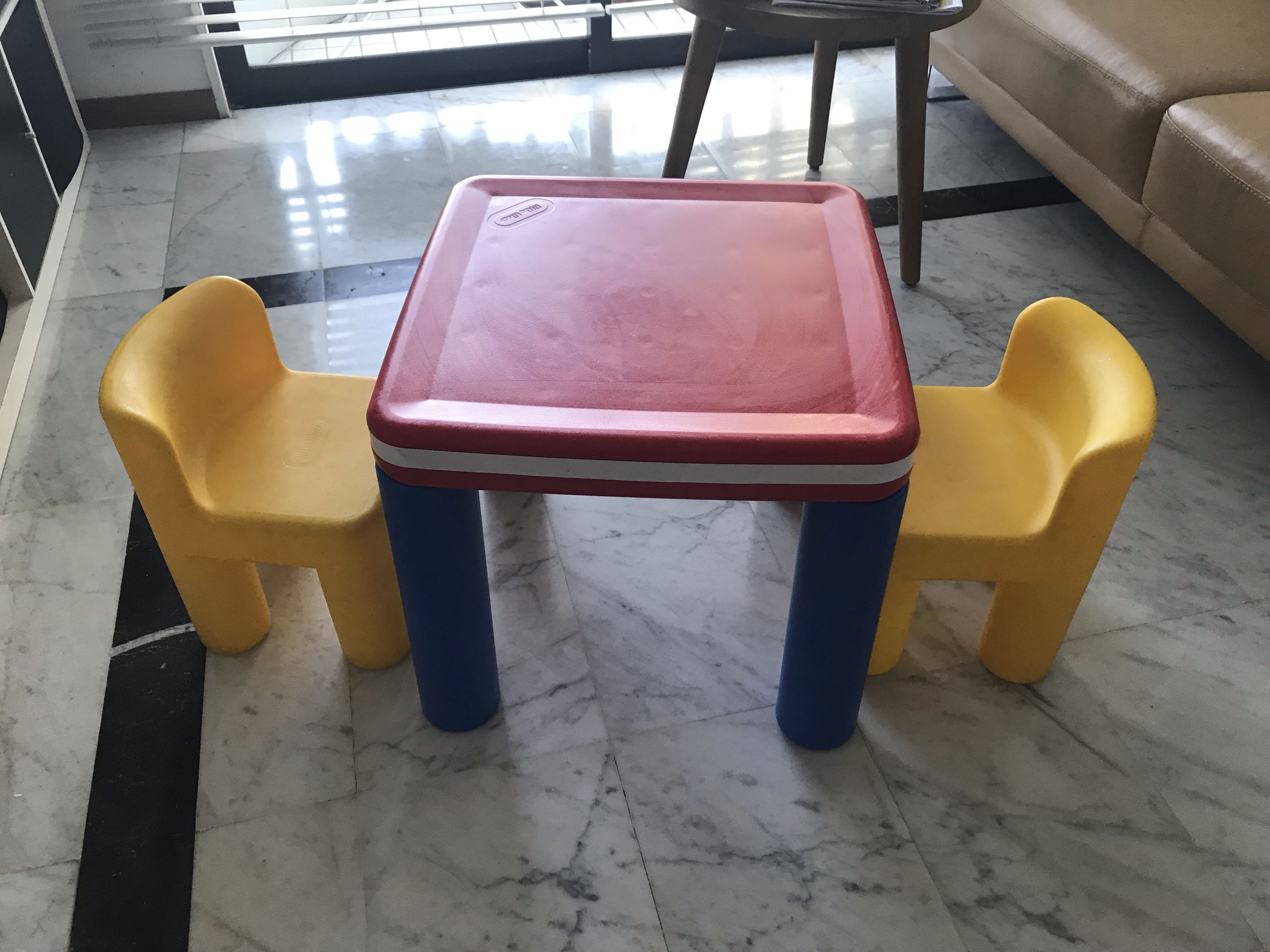 Little Tikes Set Of Table 2 Chairs